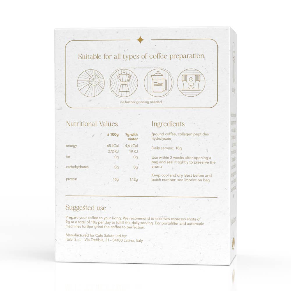 Celestial Collagen – wholesale Ground coffee –  Collagen Ground Coffee 750 - monthly provision1