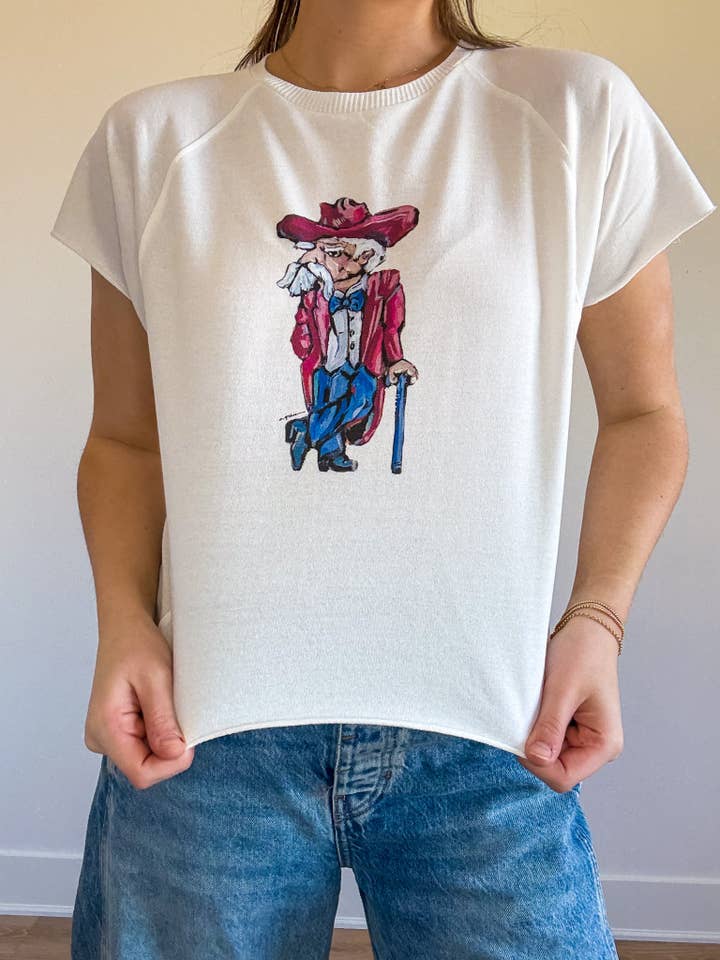 Chelsea McShane Art - Wholesale Screen Printed T-Shirt - Women's - "Ole Reb" Edgy Shirt