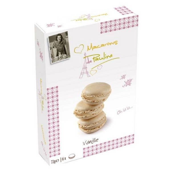 Macarons de Pauline sabor vainilla, 6 unidades para venta al por mayor de Gourmandise