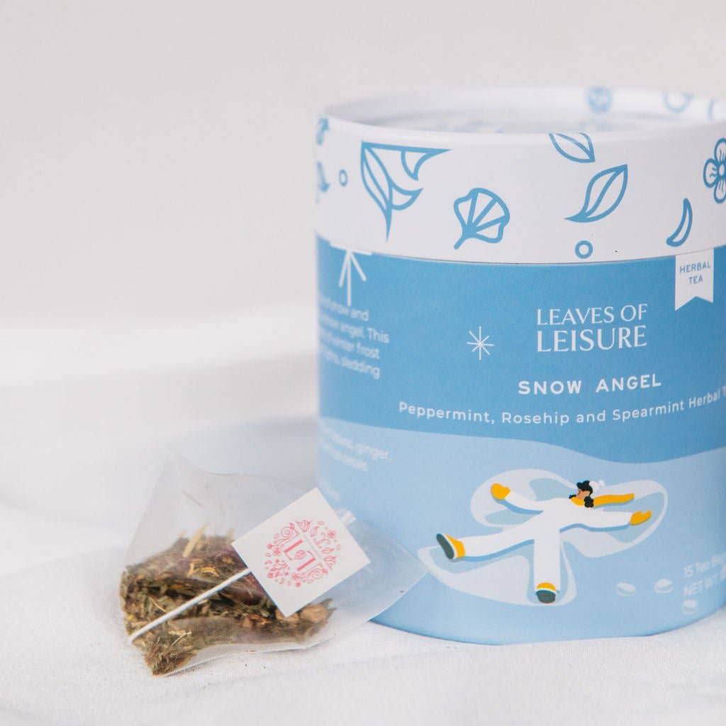 Leaves of Leisure - Wholesale Tea Bags - Snow Angel Tea – Peppermint, Rosehip & Spearmint (15 Bags)2