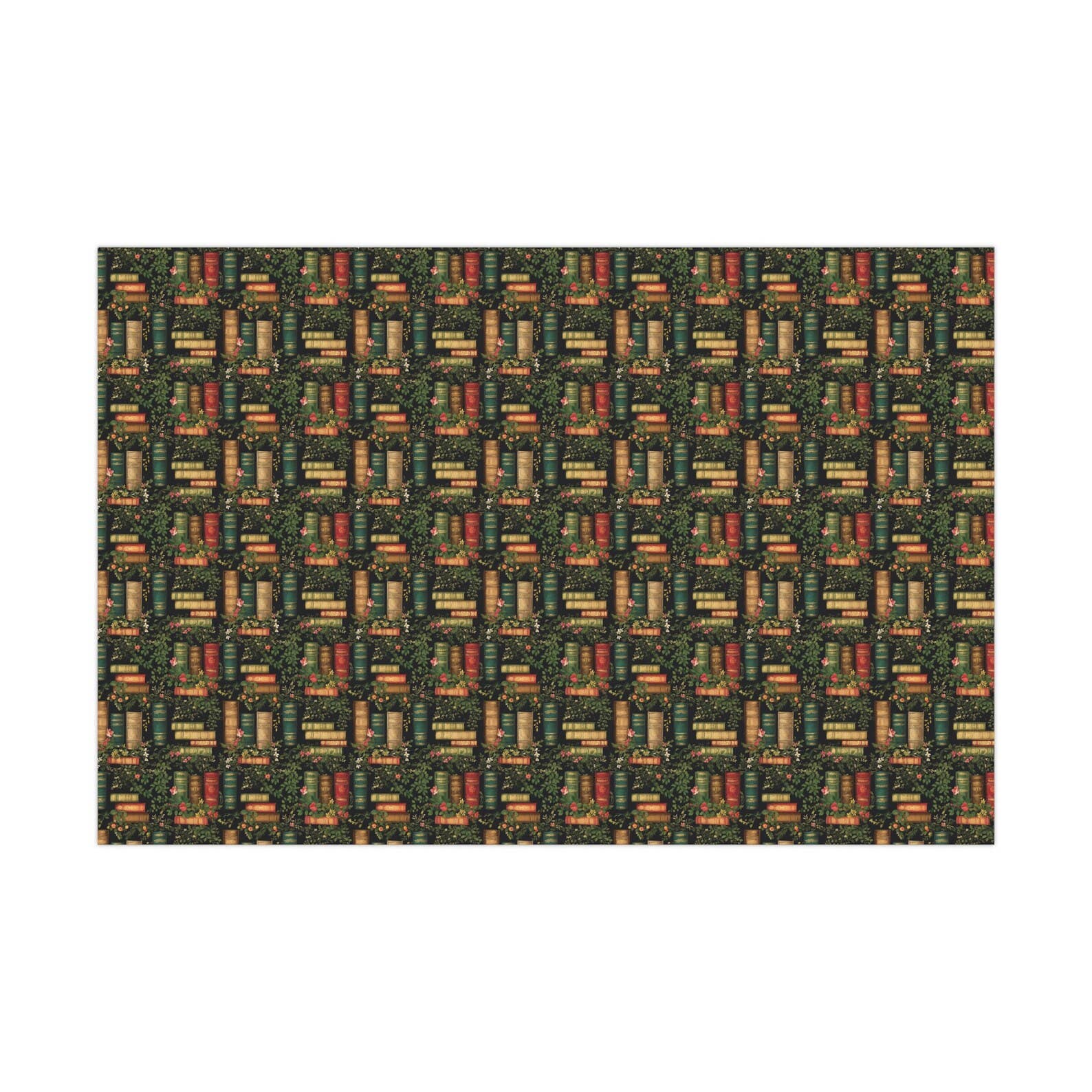 Olivias Paper - Wholesale Flat Wrap - Shakespearian Romance Library Book Wrapping Paper Gift Wrap2