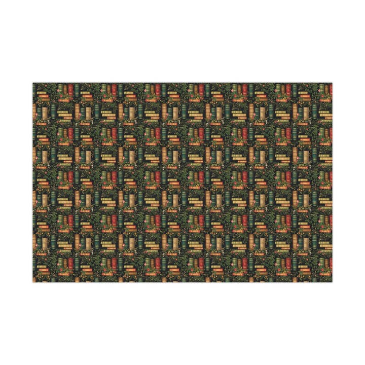 Olivias Paper - Wholesale Flat Wrap - Shakespearian Romance Library Book Wrapping Paper Gift Wrap2