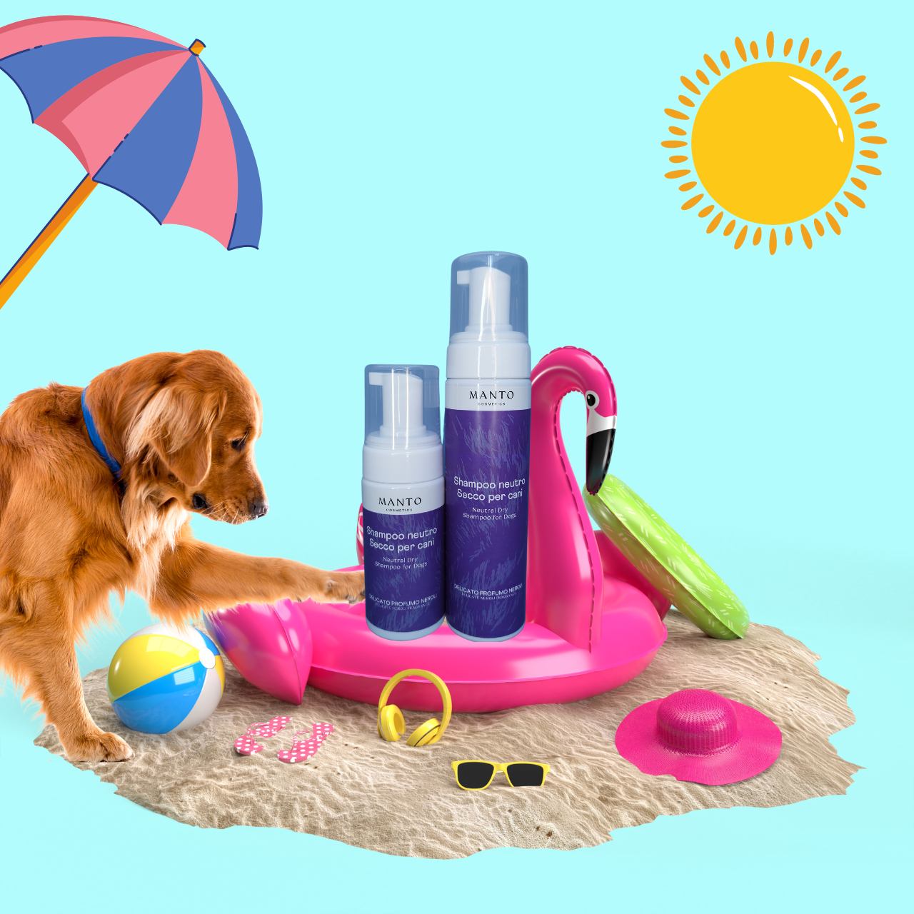 Manto - Wholesale Pet Shampoo - Dog - Dry shampoo for dogs in mousse0