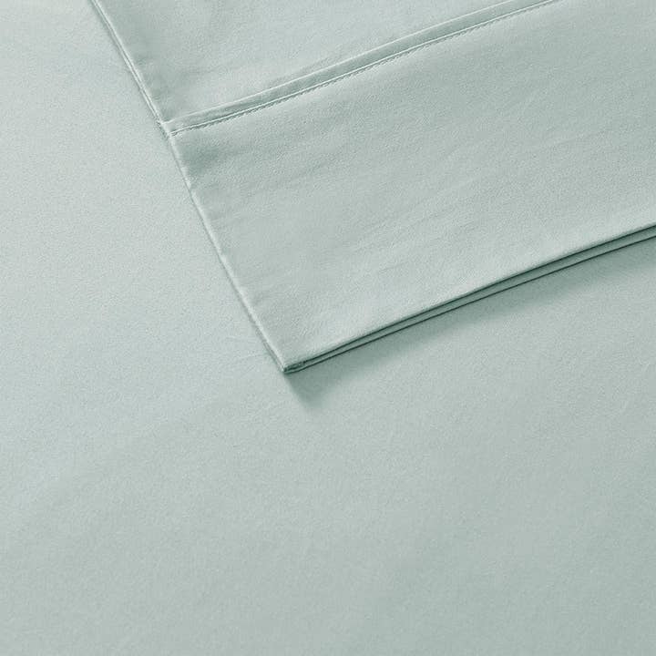 Olliix - Wholesale Sheet Set - 100% Organic Cotton 18" Deep Pocket Sheet Set, Aqua Blue