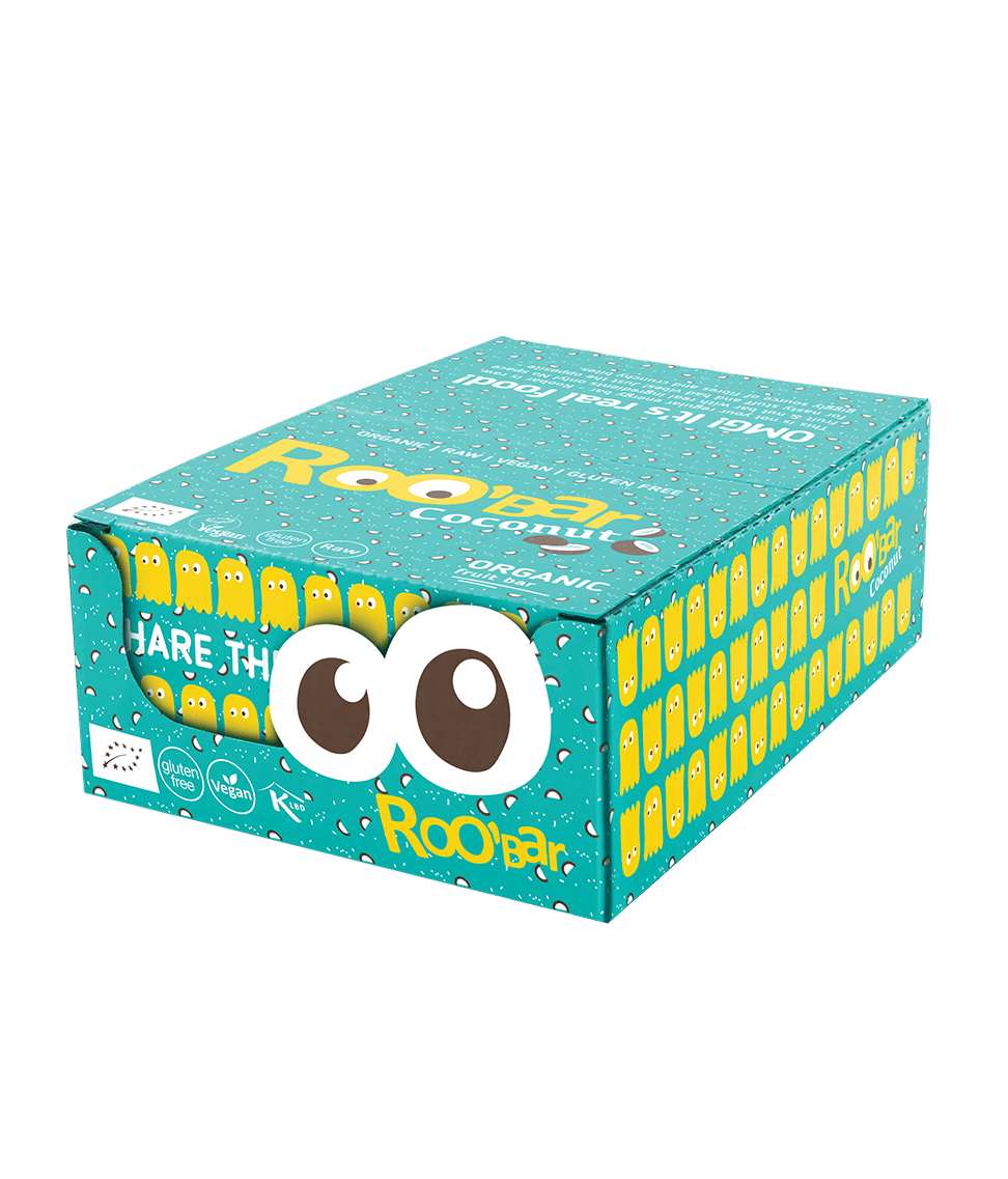 Smart Organic – wholesale Snacksbar – Chia- och kokosbar, ekologisk, Roobar, 30 g1