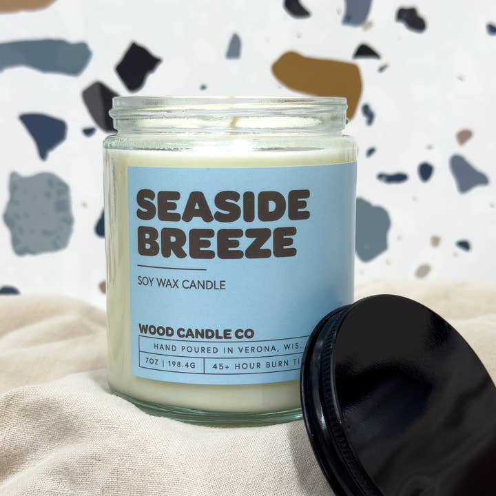 Wood Candle Co - Wholesale Jar/Filled Candle - Seaside Breeze | 7oz