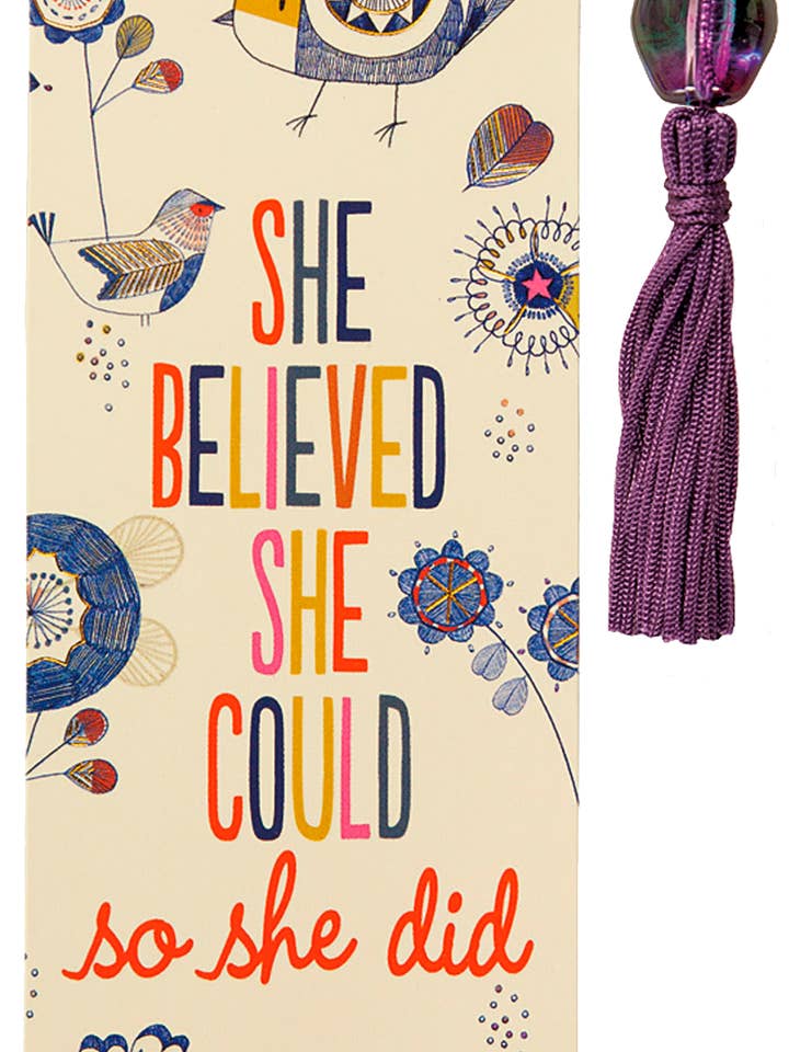 She Believed She Could Beaded Bookmark for wholesale by Peter Pauper Press