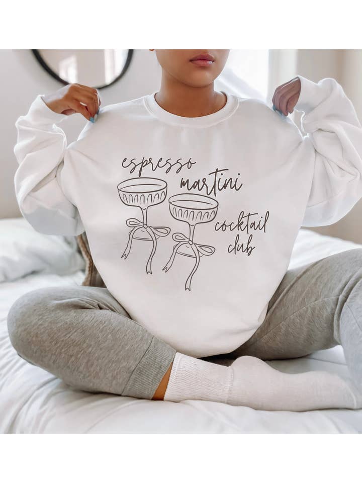 Bash - Wholesale Graphic Sweatshirt - Women's - Espresso Martini Cocktail Club, Cocktail Club Sweatshirt4