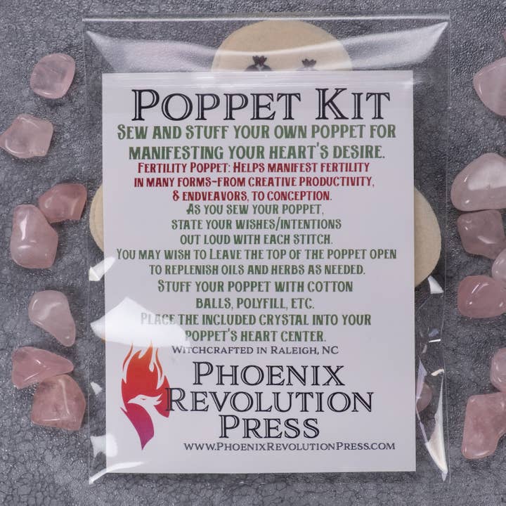 Phoenix Revolution Press - Wholesale DIY craft kit - Poppet Kit - Fertility Poppet Spell Kit Witchcraft Supplies2