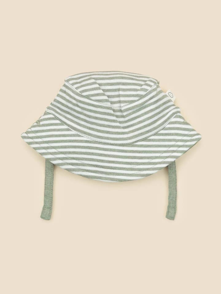 Organic Cotton Bucket Sun Hat - Forest Green for wholesale by Lūmmi in Colour Babywear