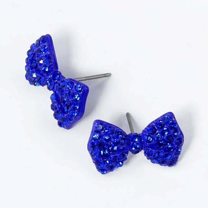 Sensibling Corp. - Wholesale Stud/Post Earrings - Crystal Rhinestone Bow Stud Earrings34