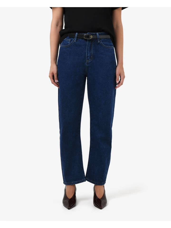 Classic Blue Forcast Women's Bondi Barrel Leg Jeans for wholesale on Faire2
