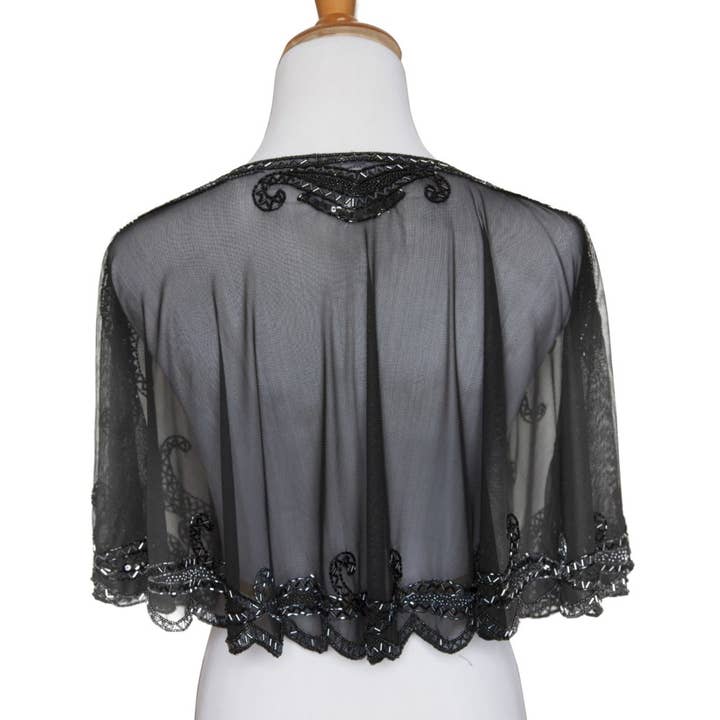 Western Fashion - Wholesale Cape - Women's - 8906 - Beaded Flapper Cape6