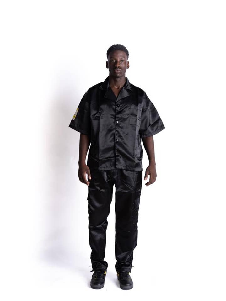 Parigi - Black Short Sleeve Shirt for wholesale by Firma