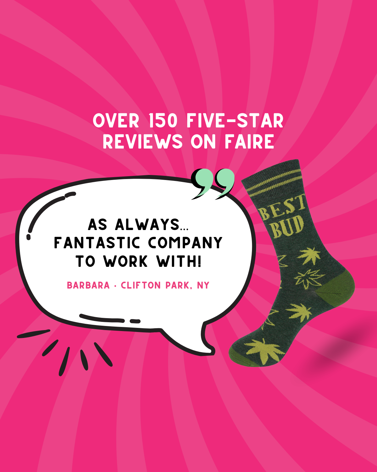 Funatic - About Face Designs - Nice Enough Merch Co - Wholesale Socks - Unisex - Best Bud Socks | Weed | Cannabis |420 Socks | Funatic3