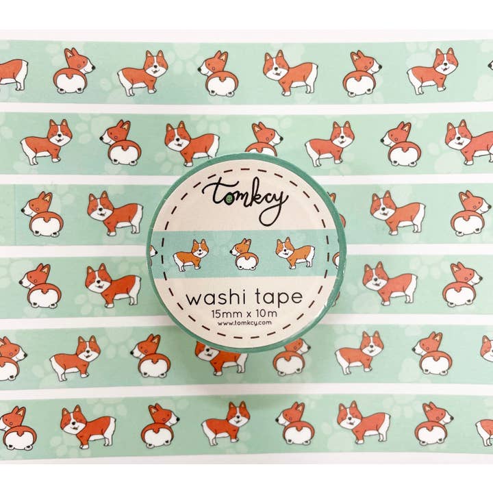 Tomkcy - Wholesale Washi Tape - Washi Tape- Corgi