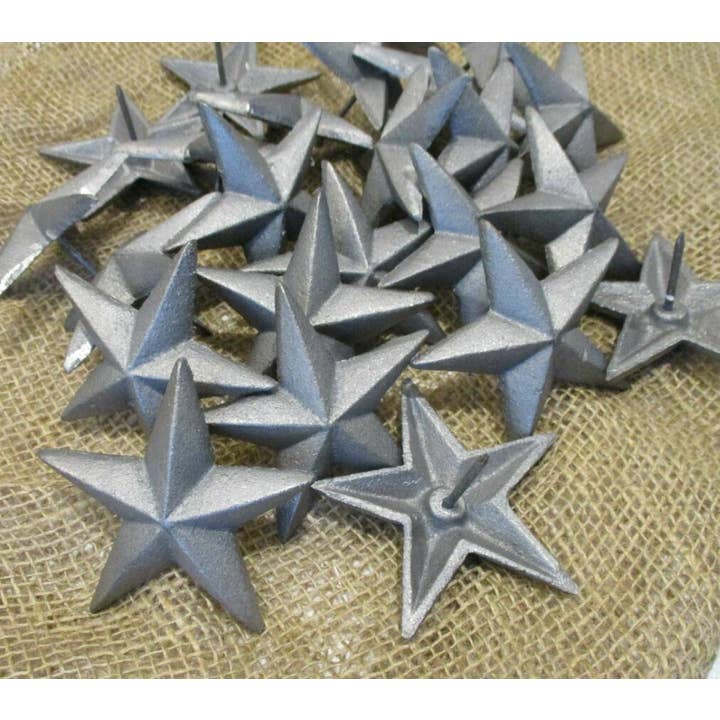 Midwest Craft House - Wholesale Wall Accent - RAW CAST IRON STAR NAIL / CLAVO 3 1/2" WIDE