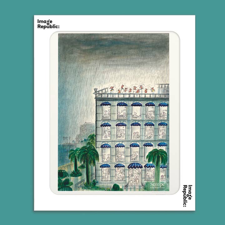 40x50 cm EDIFICIO LLUVIA SEMPE para venta al por mayor de Image Republic