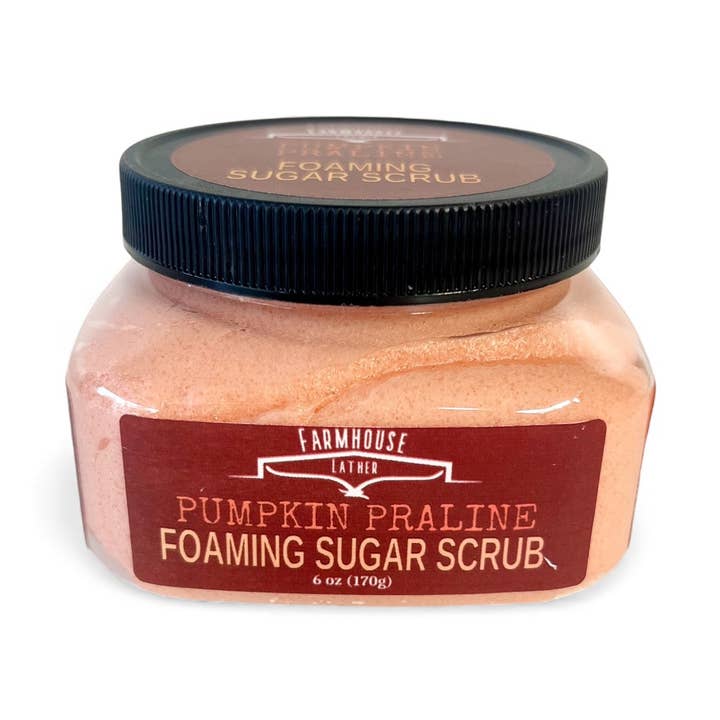Pumpkin Praline - Foaming Sugar Scrub for wholesale by Farmhouse Lather