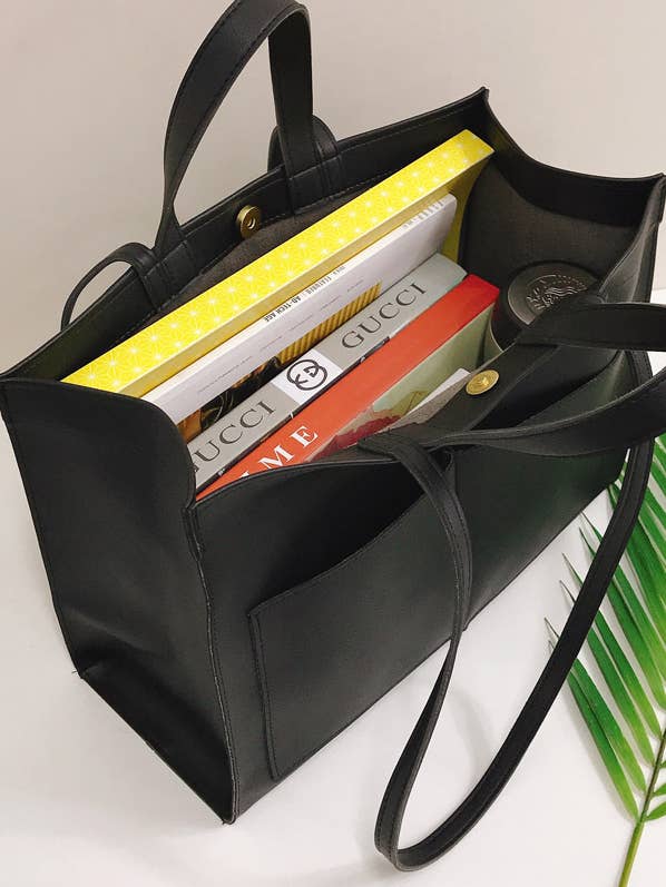 Large Leather Tote Bag, Soft Leather Campus Bag for wholesale by Comfortarians