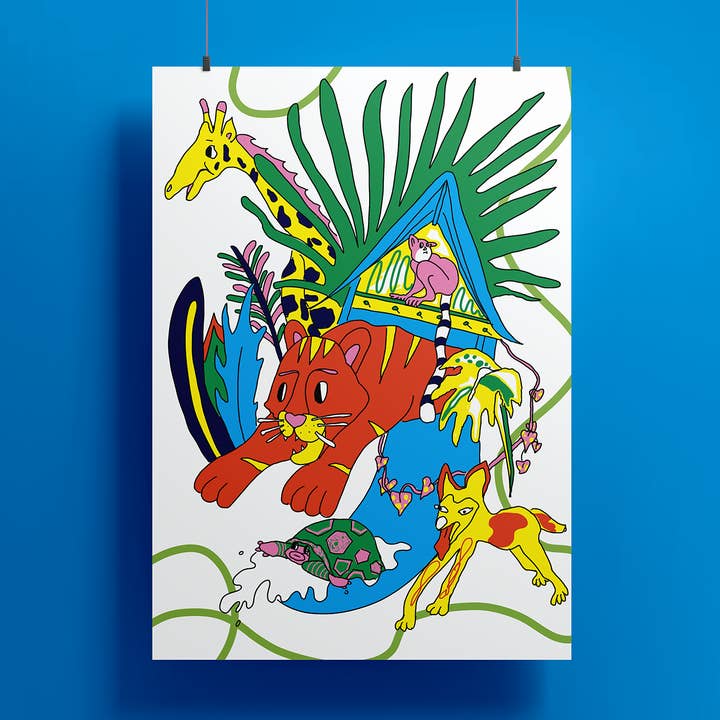 London Zoo Print for wholesale by Yangsgallery