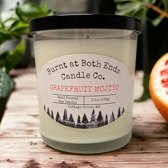 Burnt at Both Ends Candle Co - Wholesale Jar/Filled Candle - Grapefruit Mojito - 10 oz0