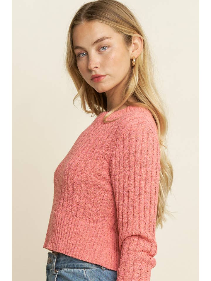 Hersy - Wholesale Knit Top - Women's - Long Sleeve Knit Top - HQT001222