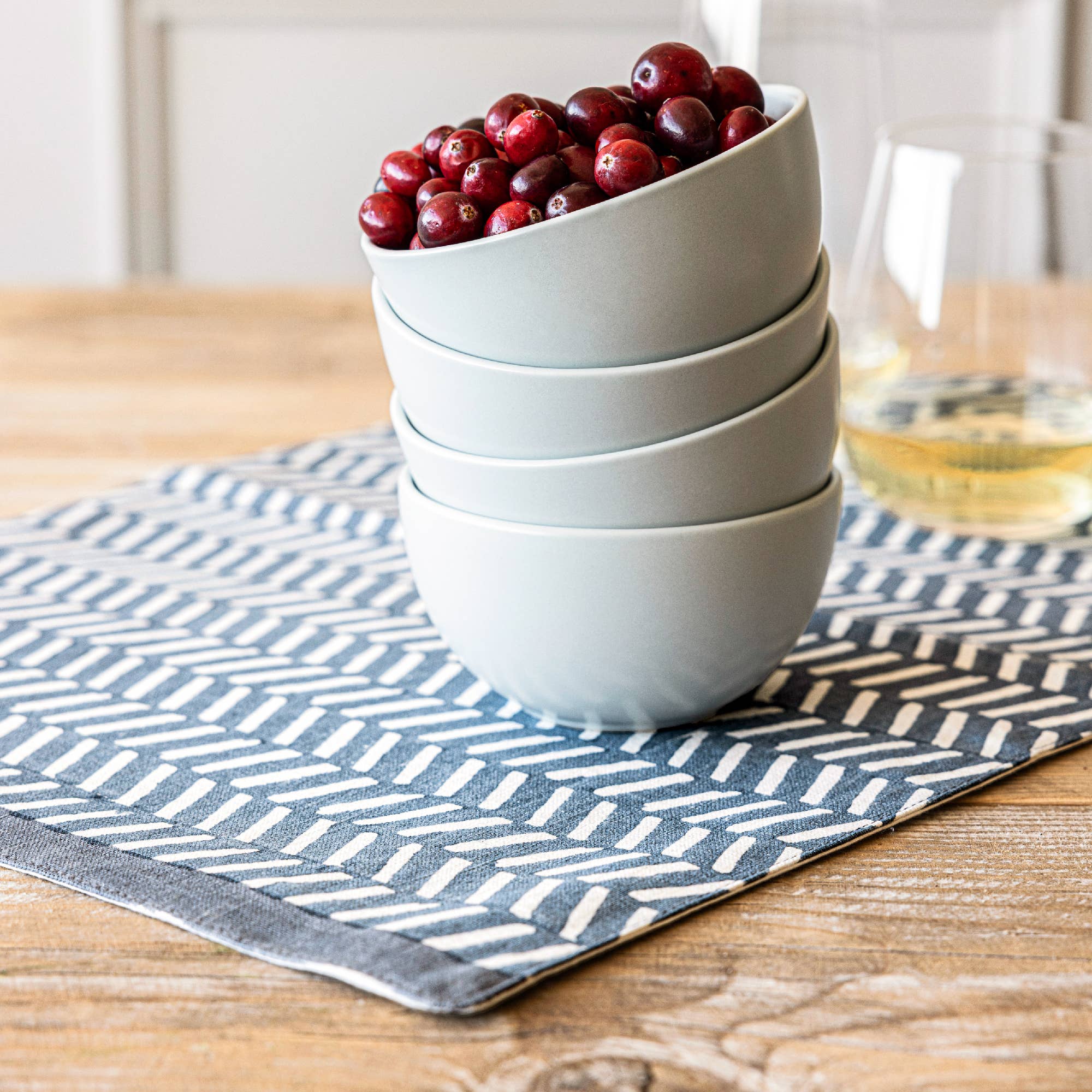 over&back - Wholesale Placemat - Artisan Hand-Blocked Placemats – 100% Cotton – Set of 462