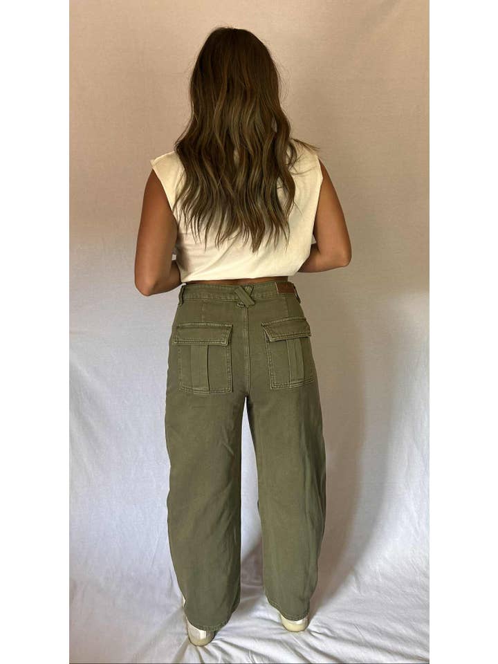 Billee' by Billie - Wholesale Jeans - Women's - Barrel Jeans Green2