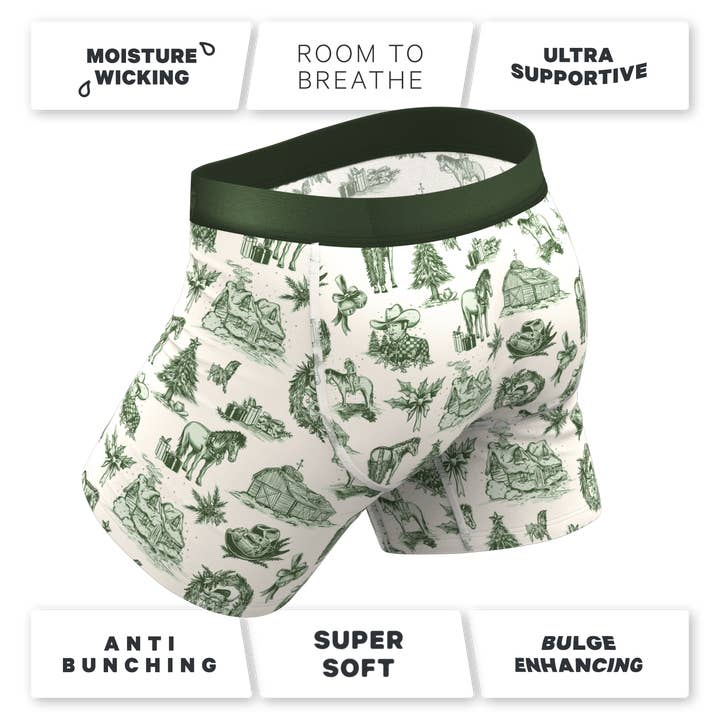 Shinesty, Inc - Wholesale Underwear - Men's - The Western Wonderland | Western Toile Ball Hammock® Pouch Underwear With Fly3