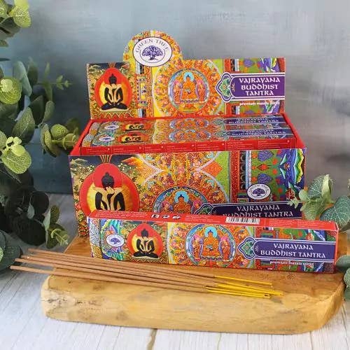 WONDER IMPORTS AUSTRALIA - Wholesale Incense - Buddhist Tantra Incense 15gms Sticks Green Tree