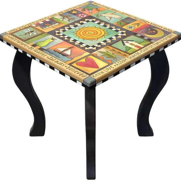 Handmade Square End Table for wholesale by Sticks