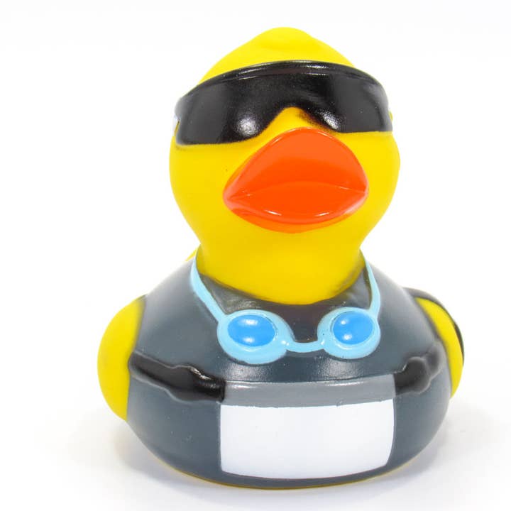 Ducks in the Window - Wholesale Bath Toy - Baby - Triathlete Rubber Duck