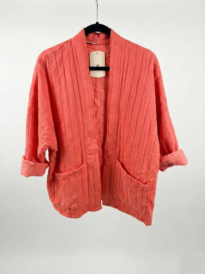 Mimi & Gogo - Vente Veste – femme - Veste matelassée en gaze de coton @5343_VesMatelasséGaze31