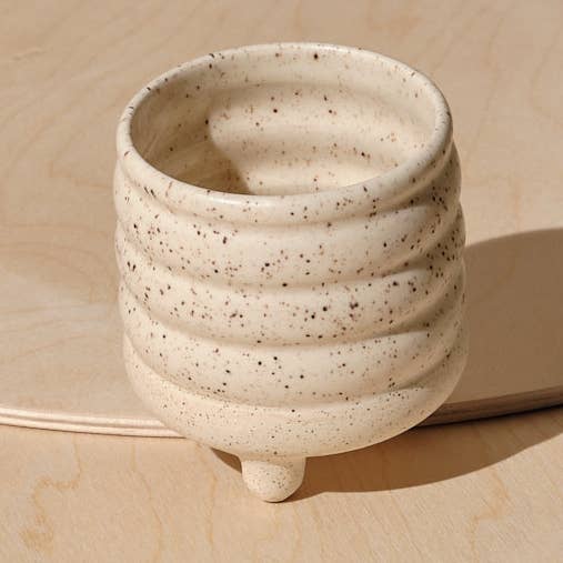 Bumpy Footed Planter 3in for wholesale by Klei Ceramics