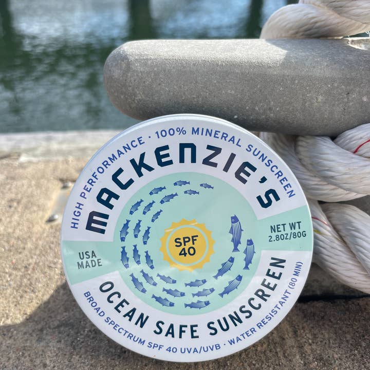 MacKenzie's Fisherman - Wholesale Sunscreen - SPF 40 Ocean Safe Sunscreen Tin (12 qty)