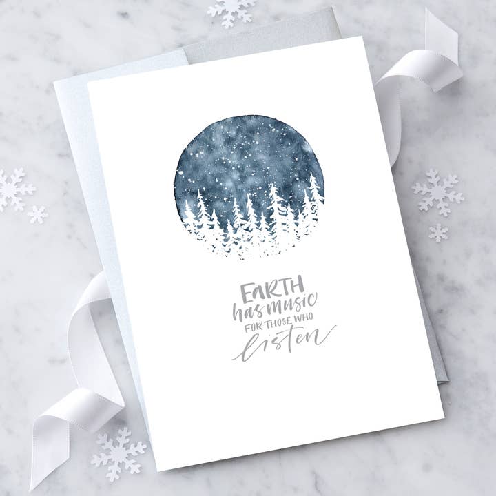 Design With Heart - Wholesale Everyday Greeting Card - Earth Has Music For Those Who Listen - Greeting Card