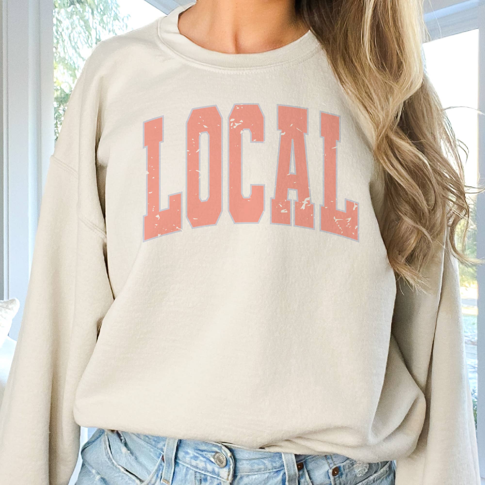 Par.tees by Party On! - Wholesale Graphic Sweatshirt - Women's - Summer Local Beach Vacay Coastal Lake Graphic Sweatshirt0