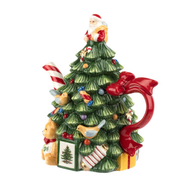 Portmeirion, Spode, Pimpernel, Nacthmann, Wrendale Designs - Wholesale Tea Pot - Christmas Tree Tree Teapot 7.75"