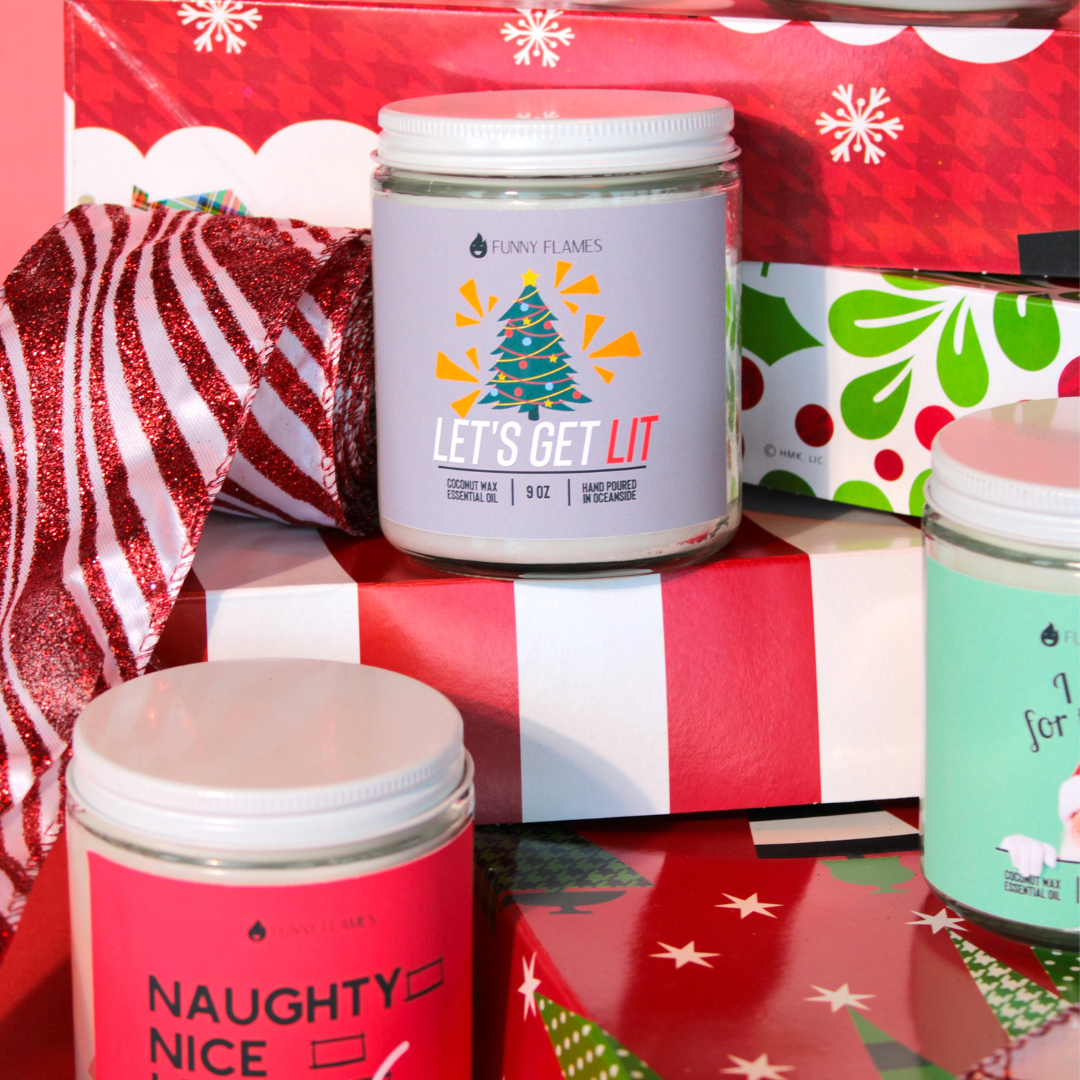 Funny Flames Candle Co - Les Creme - Wholesale Jar/Filled Candle - Holiday 2025 Best Sellers Collection 9oz Candles87