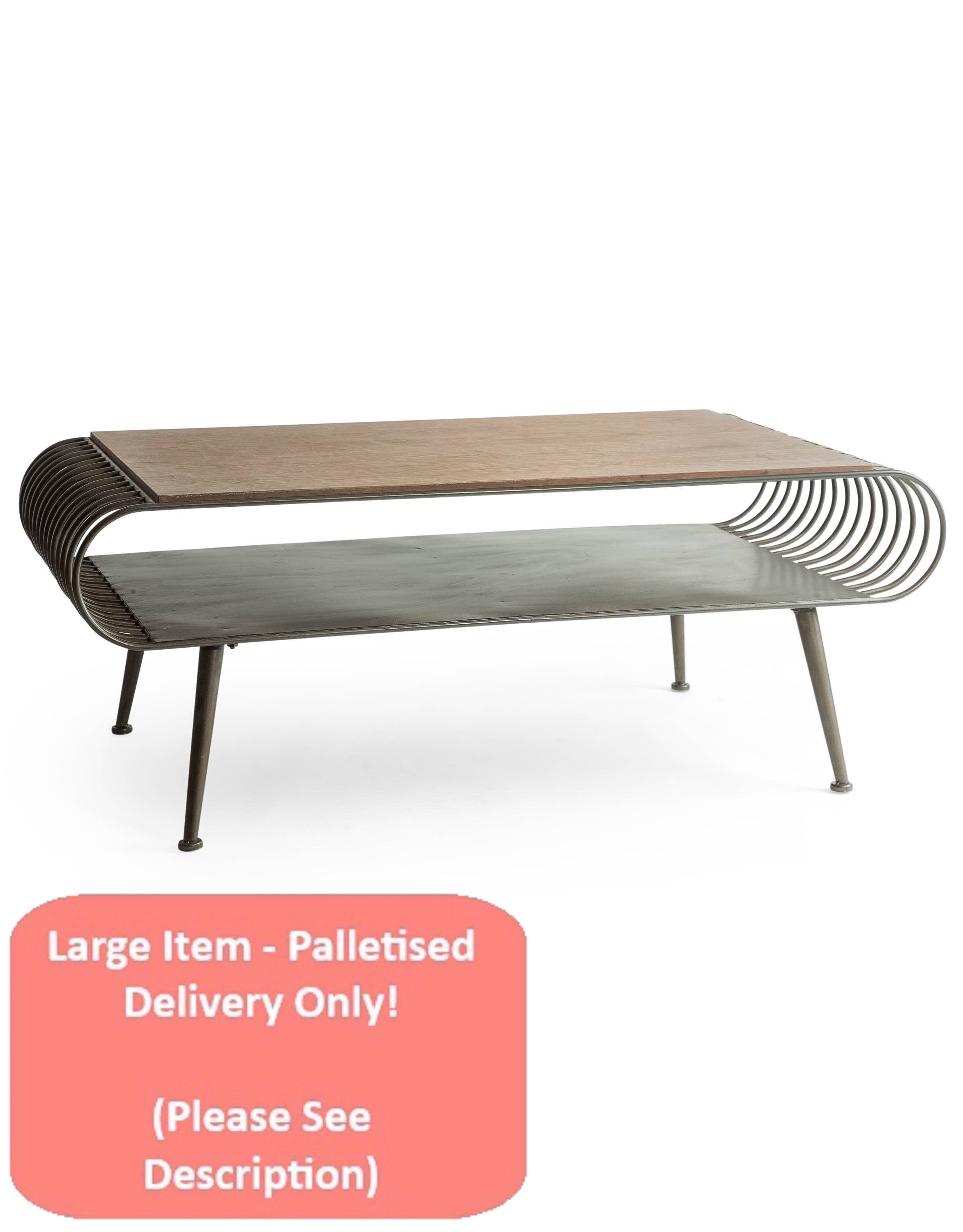 McGowan & Rutherford Ltd - Wholesale Coffee Table - Arndale Metal & Wood Coffee Table