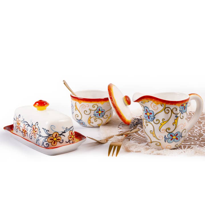 Euro Ceramica | ClayBarnHome - Wholesale Dinnerware Set - Duomo Breakfast Accessory Set