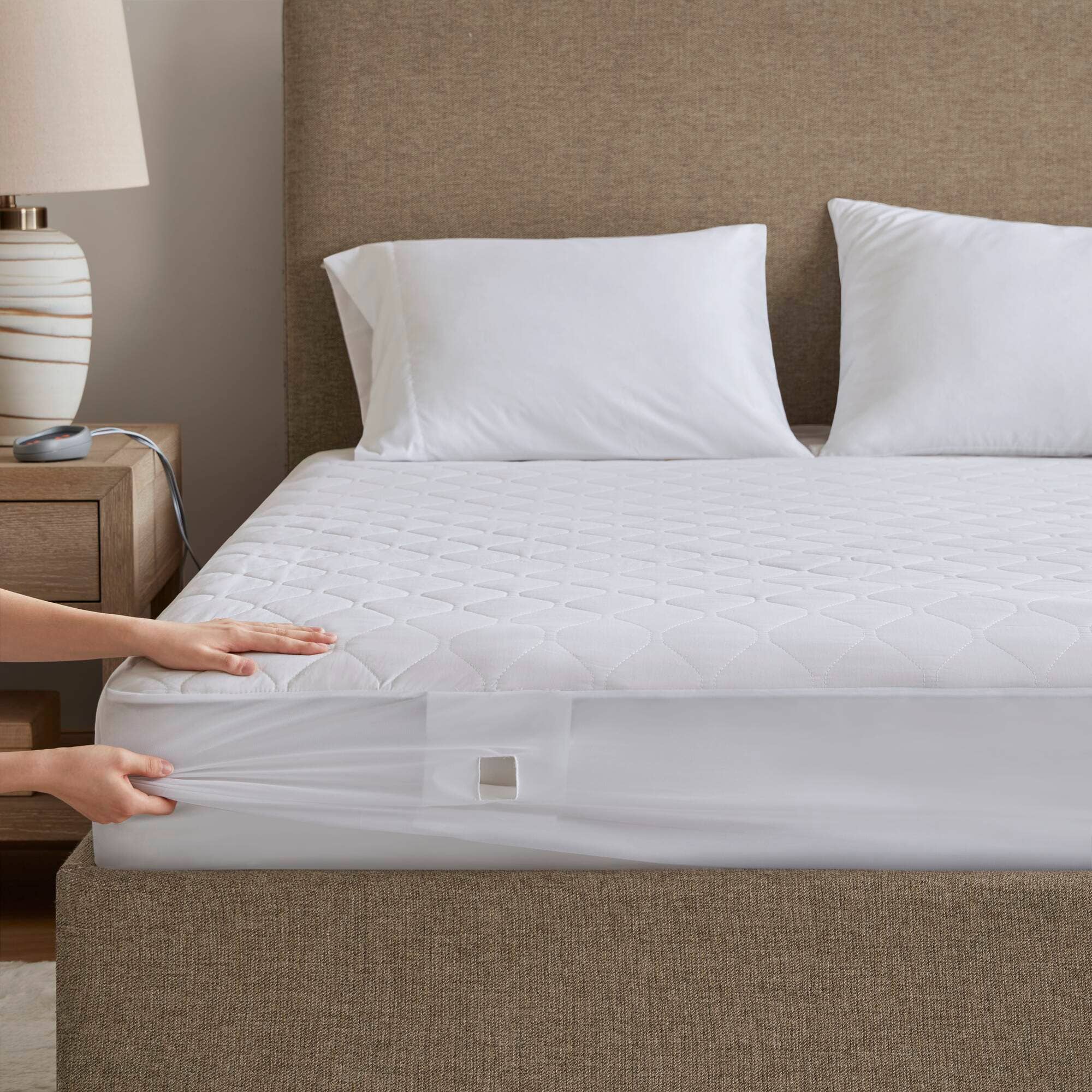 Olliix - Wholesale Mattress Pad/Protector - 20-Heat Setting Electric Heated Mattress Pad10