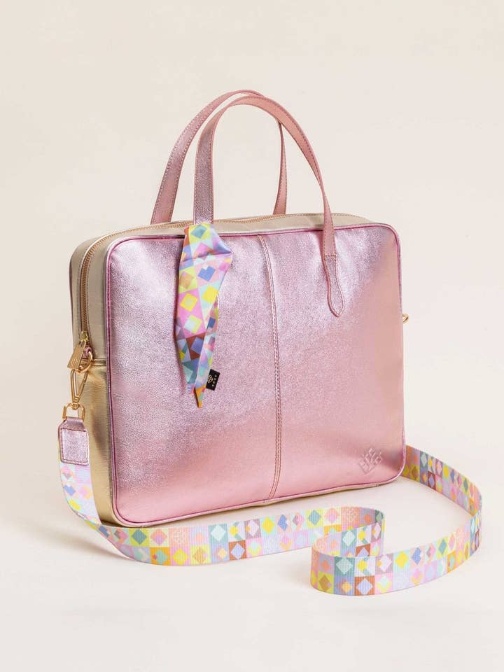Laptoptasche | Pink Candy | Leder für den Großhandel von NÖCK
