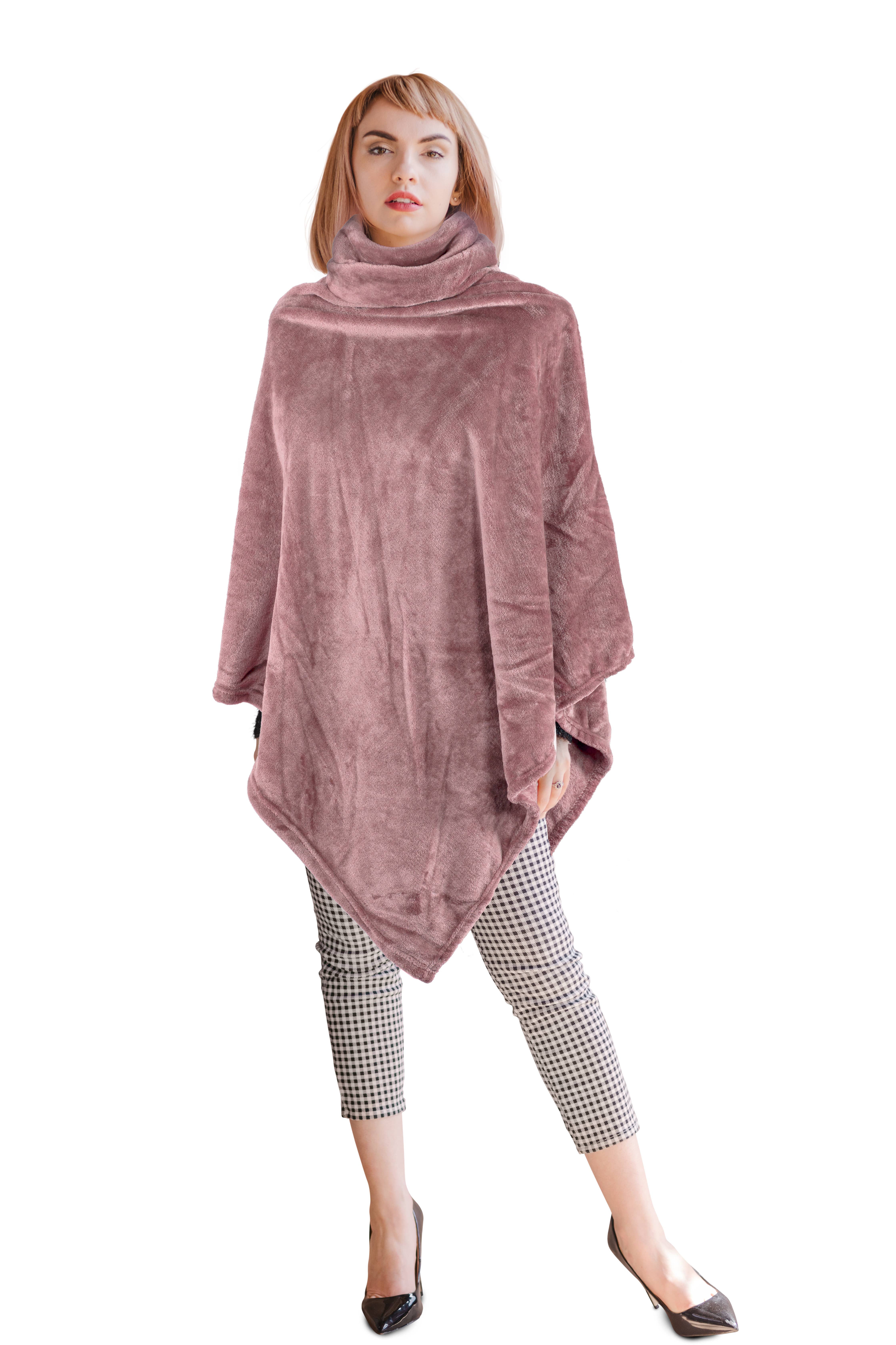 Tiseco - Wholesale Poncho - Unisex - Poncho COSY with collar - 80x80 cm9