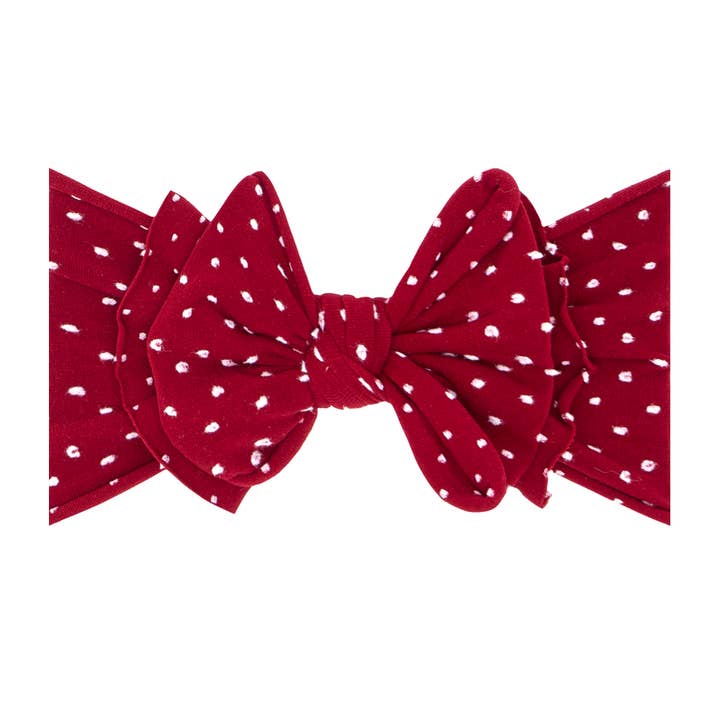 Baby Bling Bows - Vendita all'ingrosso Fiocco per capelli - Neonati - Fascia per capelli Baby Bling® Shabby Dot FAB-BOW-LOUS® in morbido nylon con fiocco1
