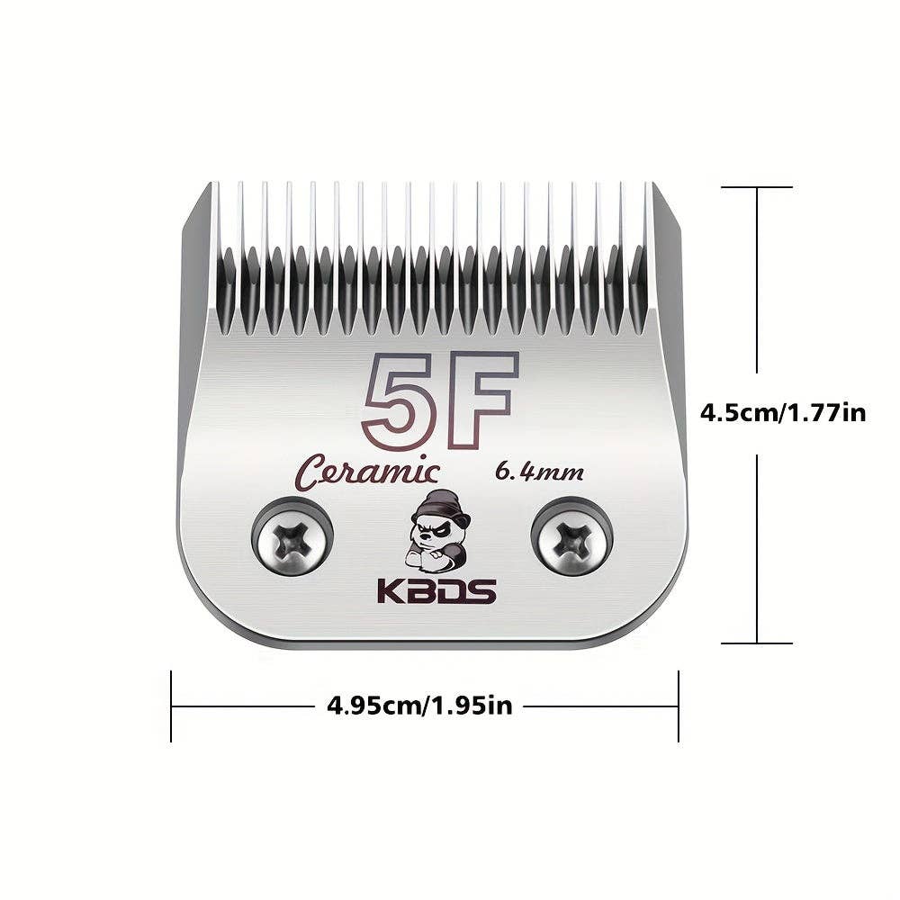 DIYSTORE – wholesale Pet grooming tool – Dog – 4-Pack Ceramic Detachable Blade, Professional KBDS Size 10/7F/5F/4F Pet Dog Grooming Clipper Blades Set, Compatible With Andis, Oster A5, Wahl KM10 Series Clippers, Cut Length 1/16"(1.5mm) To 3/8"(9.5mm)3