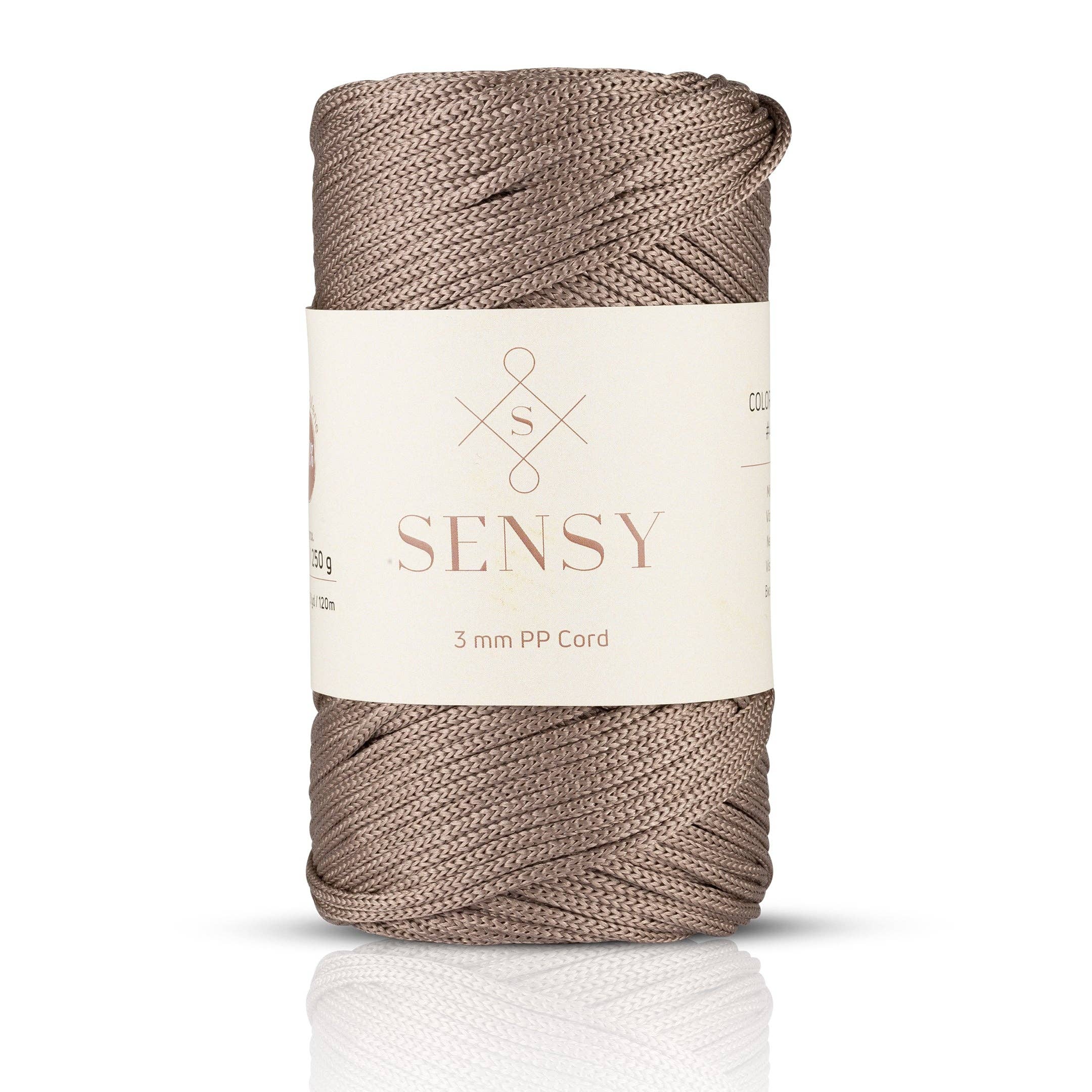 Sensy – Engroshandel Håndværk forsyninger – Sensy Premium 3 mm - 120 meter 100% polypropylen makramé snor42