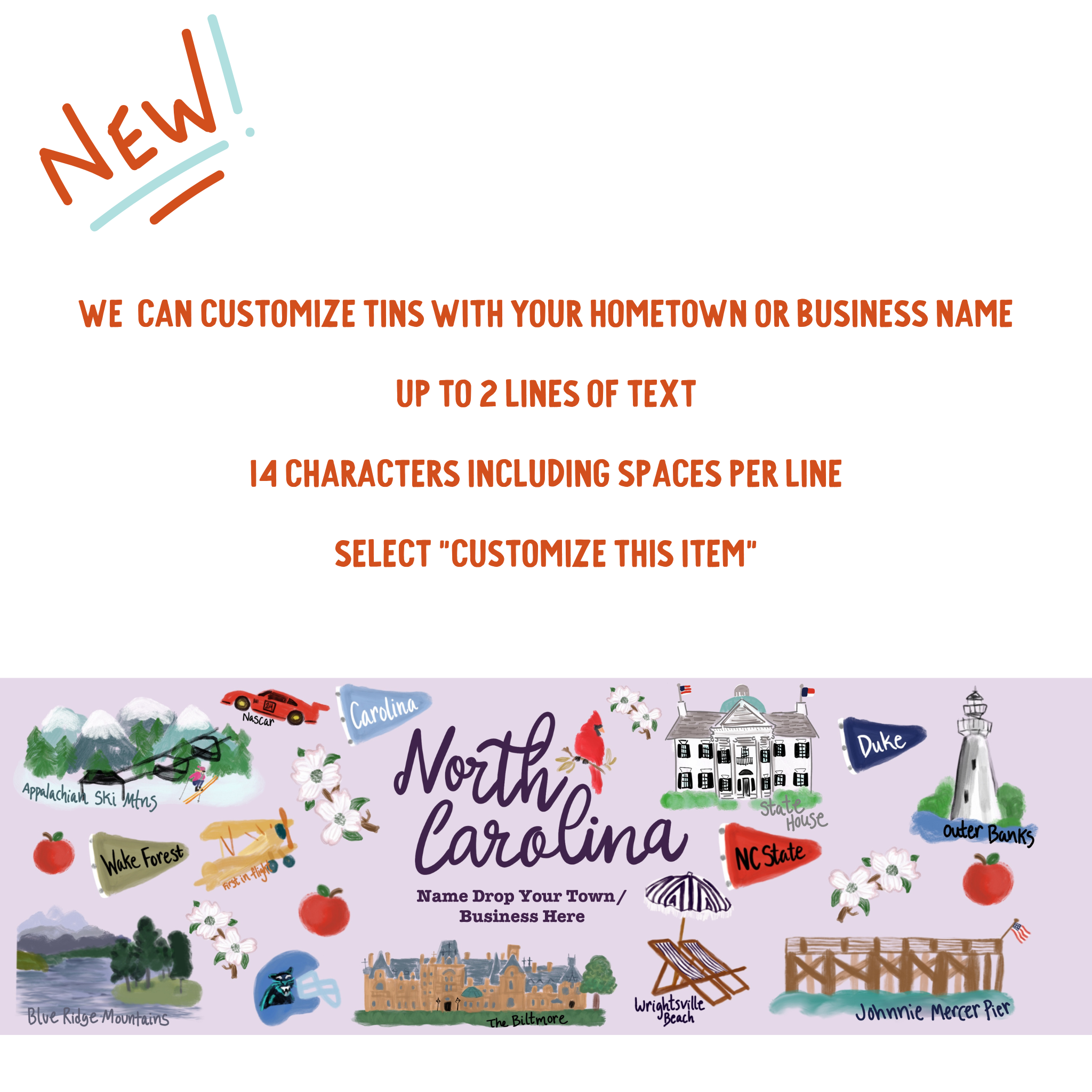 Watanut - Wholesale Cookie - North Carolina Gift Tin | Gourmet Shortbread Cookies or Nuts13