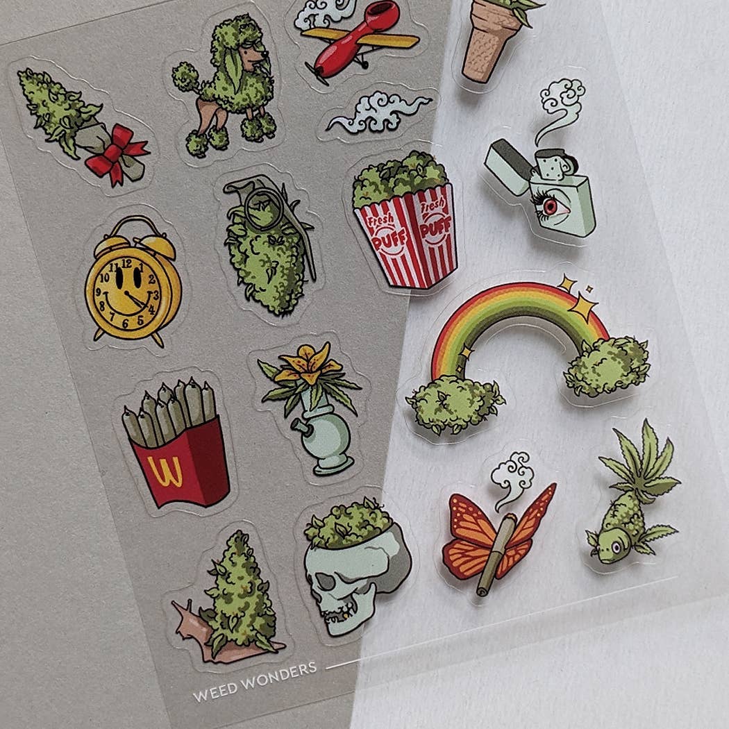 Useless Treasures - Wholesale Sticker - Weed Wonders |  Stickers Sheet2